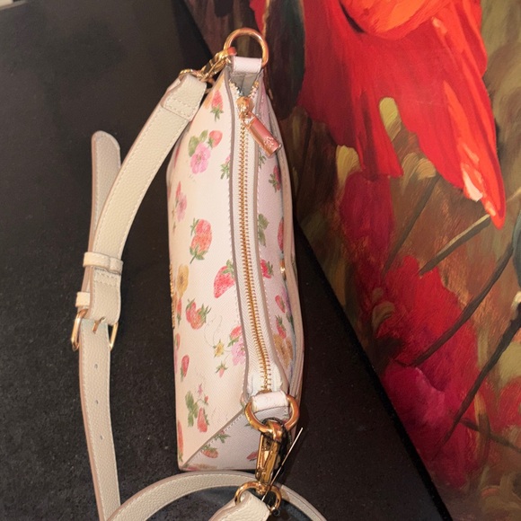NWT Nanette Lepore Floral Shoulder Bag - Cream and Pink adorable 🥰 - Picture 10 of 15